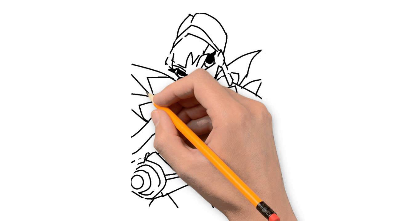 1280x720 Winx Stella Winx Club Pencil To Draw Step