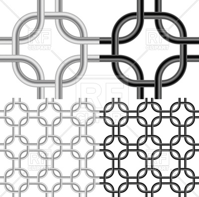 400x397 Decorative Metal Wire Mesh Elements Vector Image Of Backgrounds