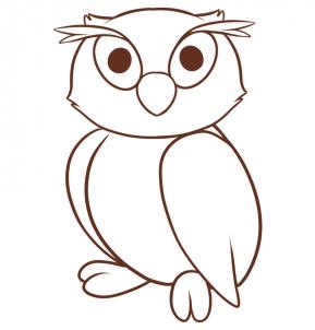 289x302 How To Draw How To Draw An Owl For Kids