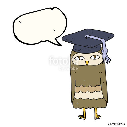 500x500 Speech Bubble Cartoon Wise Owl Stock Image And Royalty Free
