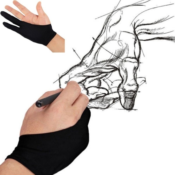 600x600 Creative Professional Free Size Anti Fouling Artist Drawing Glove