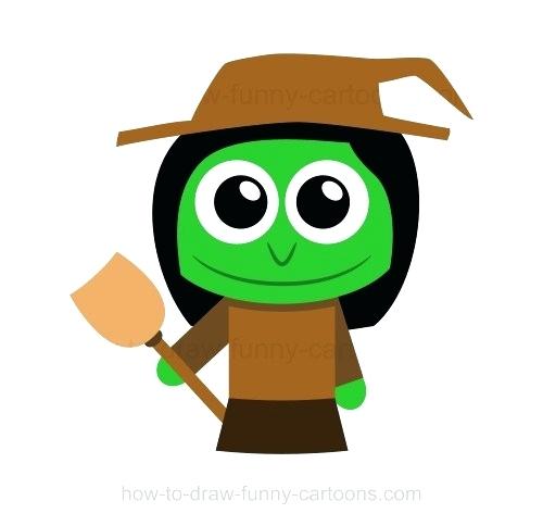 500x484 draw witch how to draw a witch step draw witch broom