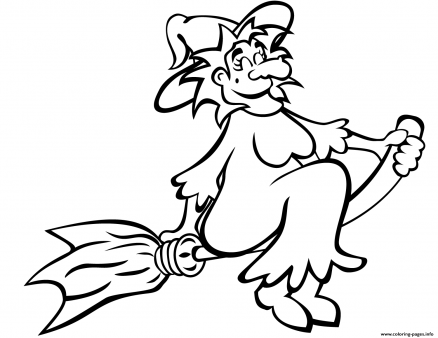 438x338 Halloween Drawing Witch On A Broom Witches Broomsticks Wallpapers