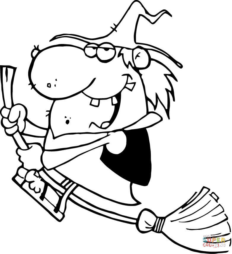 783x860 Witch Coloring Pages Free