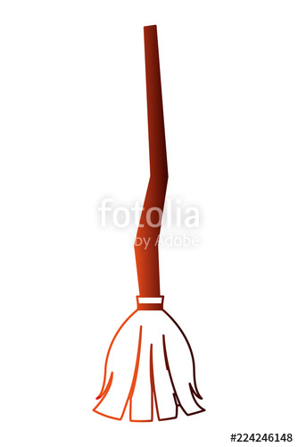 334x500 Halloween Broom Witch Isolated Icon Stock Image And Royalty Free