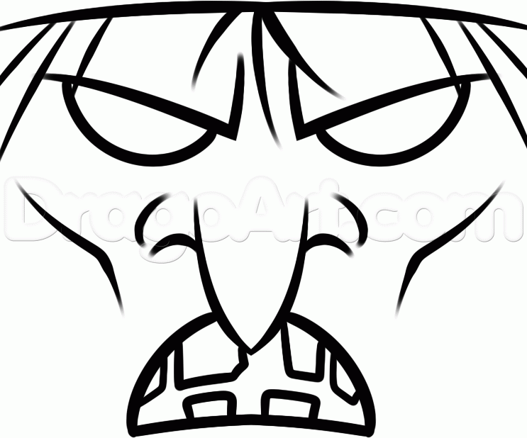 743x618 How To Draw A Witch For Kids, Step