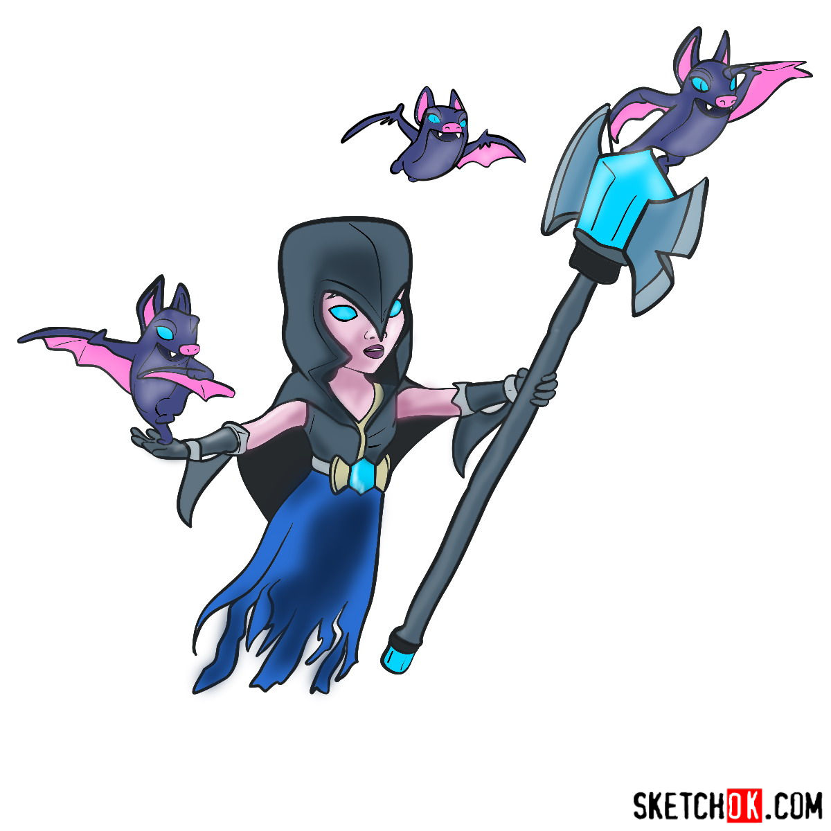 1200x1200 How To Draw Night Witch