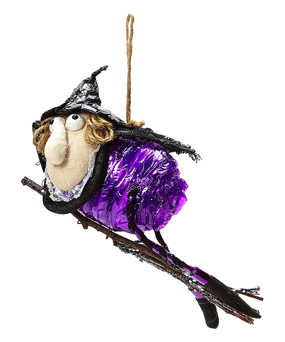 1000x1201 Witch On Broom Ornament Zulily