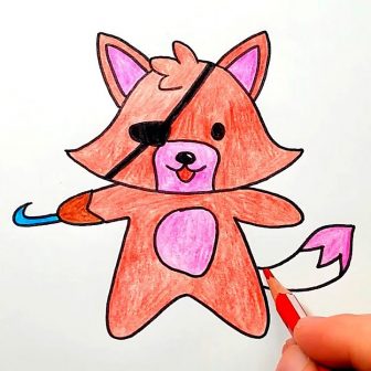 336x336 Fnaf Drawings Mangle Golden Freddy Youtube Springtrap Cute Part