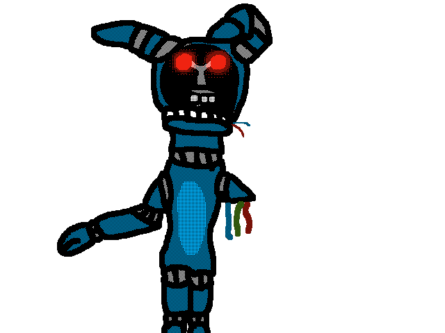 640x480 Drawing Withered Bonnie From Memory