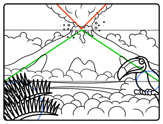 540x411 Cartoon Volcano Step