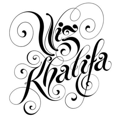 400x393 wiz khalifa' lettering