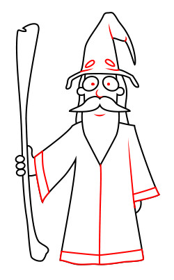 250x403 Drawing A Cartoon Wizard