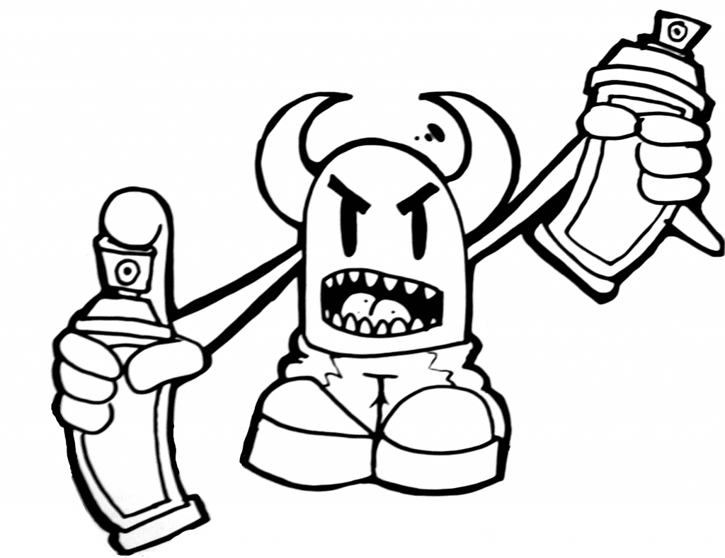 1024x789 Easy Graffiti Characters Ideas How To Draw A Graffiti Character