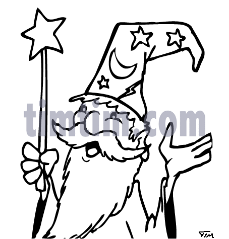 454x475 Free Drawing Of A Wizard From The Category Movies Magic