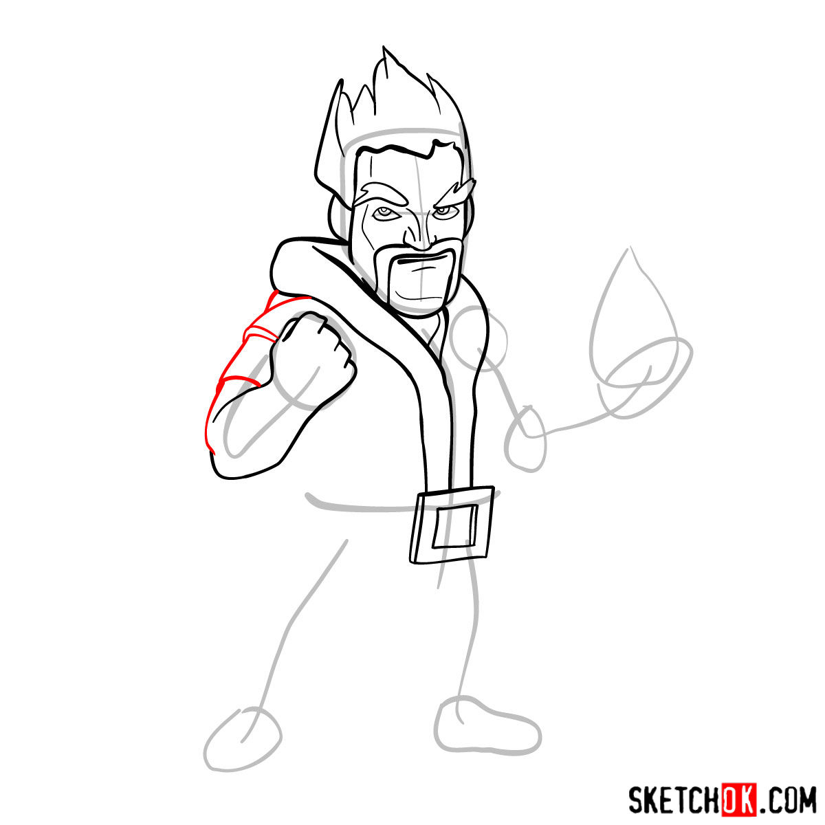 1200x1200 How To Draw Ice Wizard From Clash Of Clans