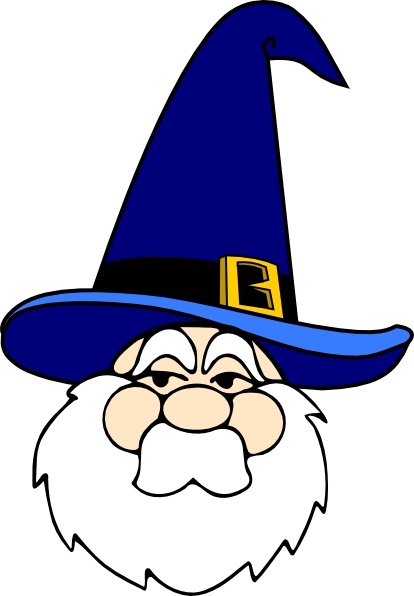 414x596 Wizard In Blue Hat Clip Art Free Vector In Open Office Drawing