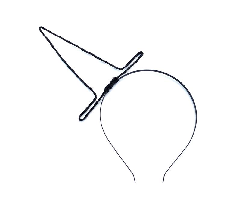 794x671 Pointy Black Witch Hat Headband Tall Witches Hat Hairband Etsy