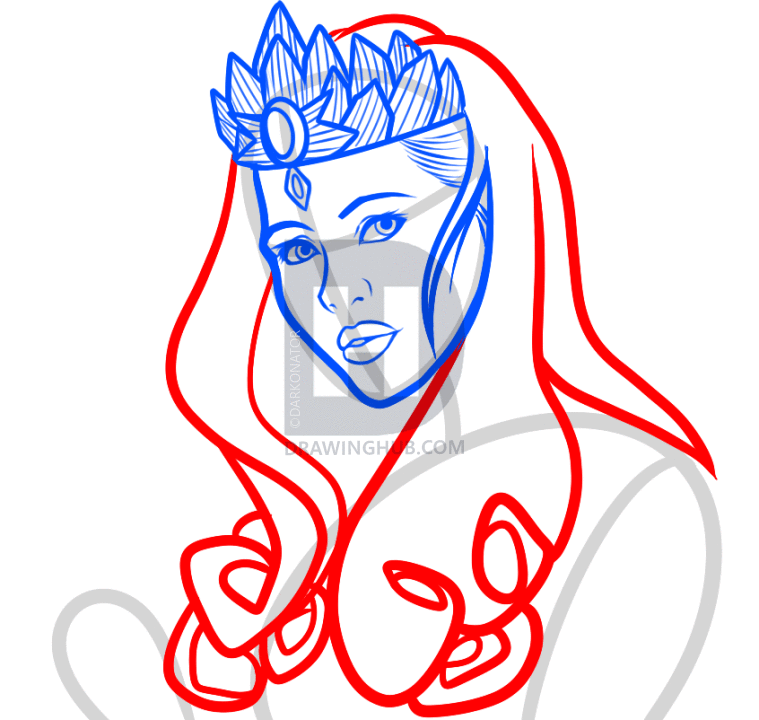 759x720 How To Draw Glinda, Oz The Great And Powerful, Step