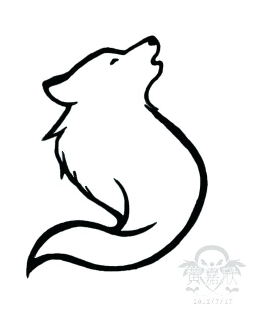 536x634 Wolf Sketch In Drawings Outline Drawings Tattoo Drawings