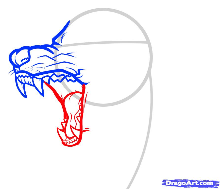 893x767 Draw An Angry Wolf, Angry Wolf, Step
