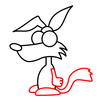 350x350 Drawing A Cartoon Wolf