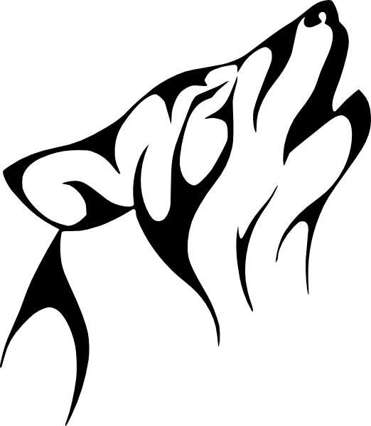 522x599 Best Photos Of Simple Wolf Outline