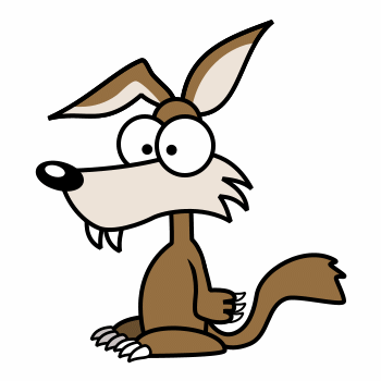 350x350 Drawing A Cartoon Wolf