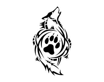 340x270 Wolf Clipart Etsy