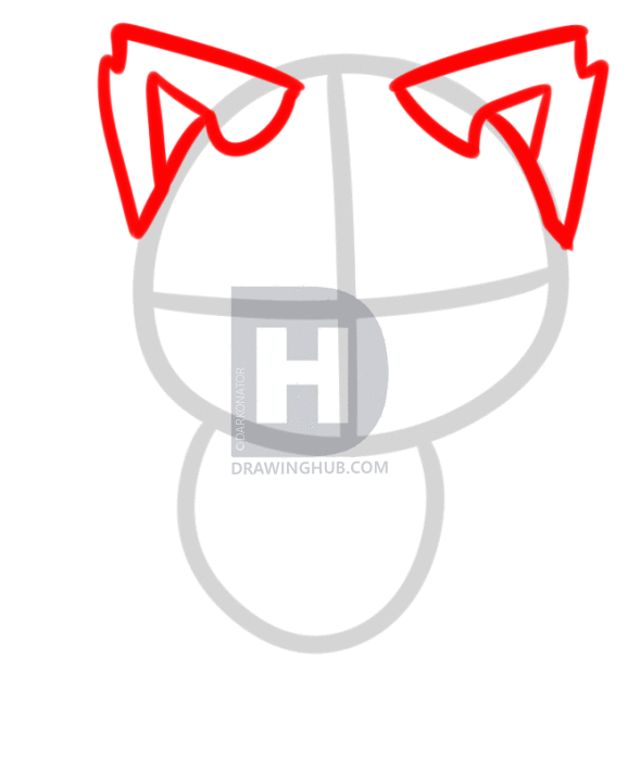 578x720 How To Draw A Baby Wolf Cub, Step