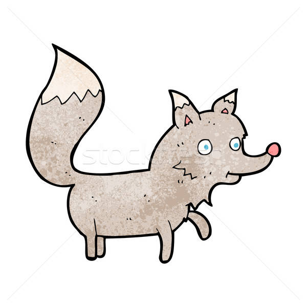 600x600 Cartoon Wolf Cub Vector Illustration Lineartestpilot