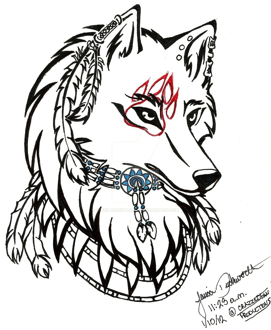 Wolf Drawing Art | Free download on ClipArtMag