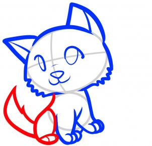 302x289 How To Draw How To Draw Wolves For Kids