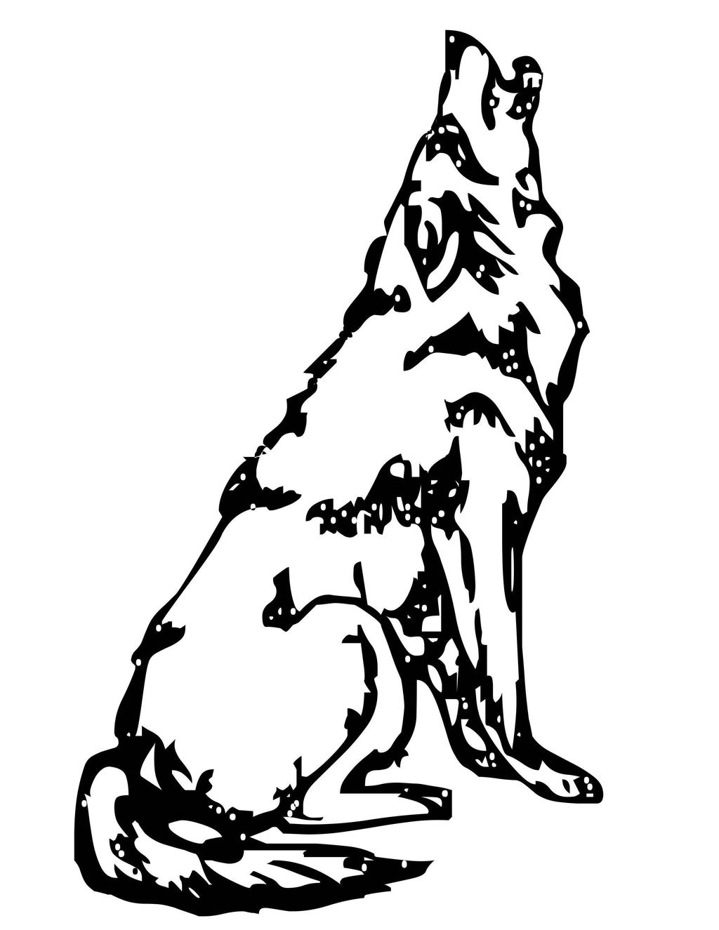 1024x1325 Wolf Clipart Kids Embroidery Linear