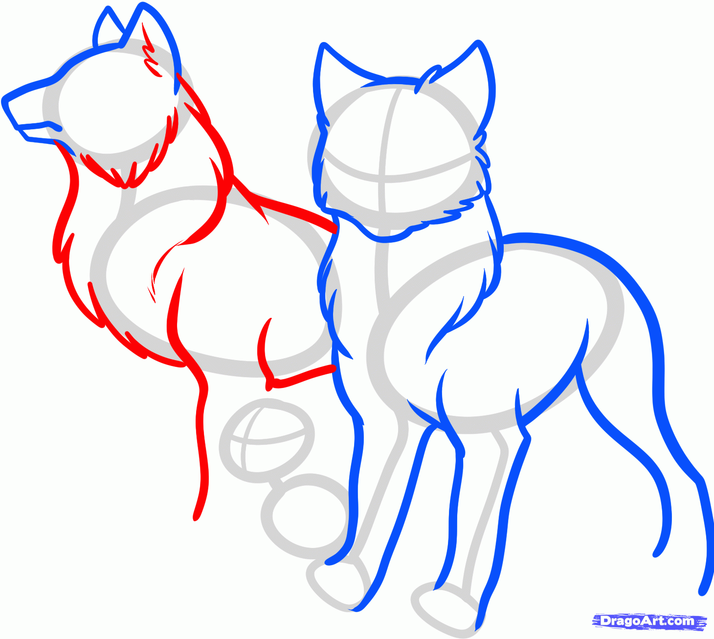 1460x1306 how to draw a wolf pack, pack of wolves, step