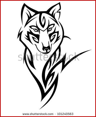 384x470 tribal wolf drawing draw a tribal wolf tribal wolf step