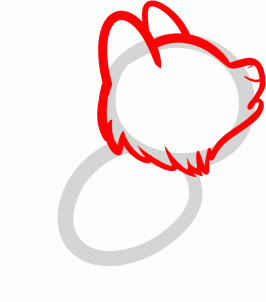 266x302 How To Draw How To Draw A Howling Wolf For Kids