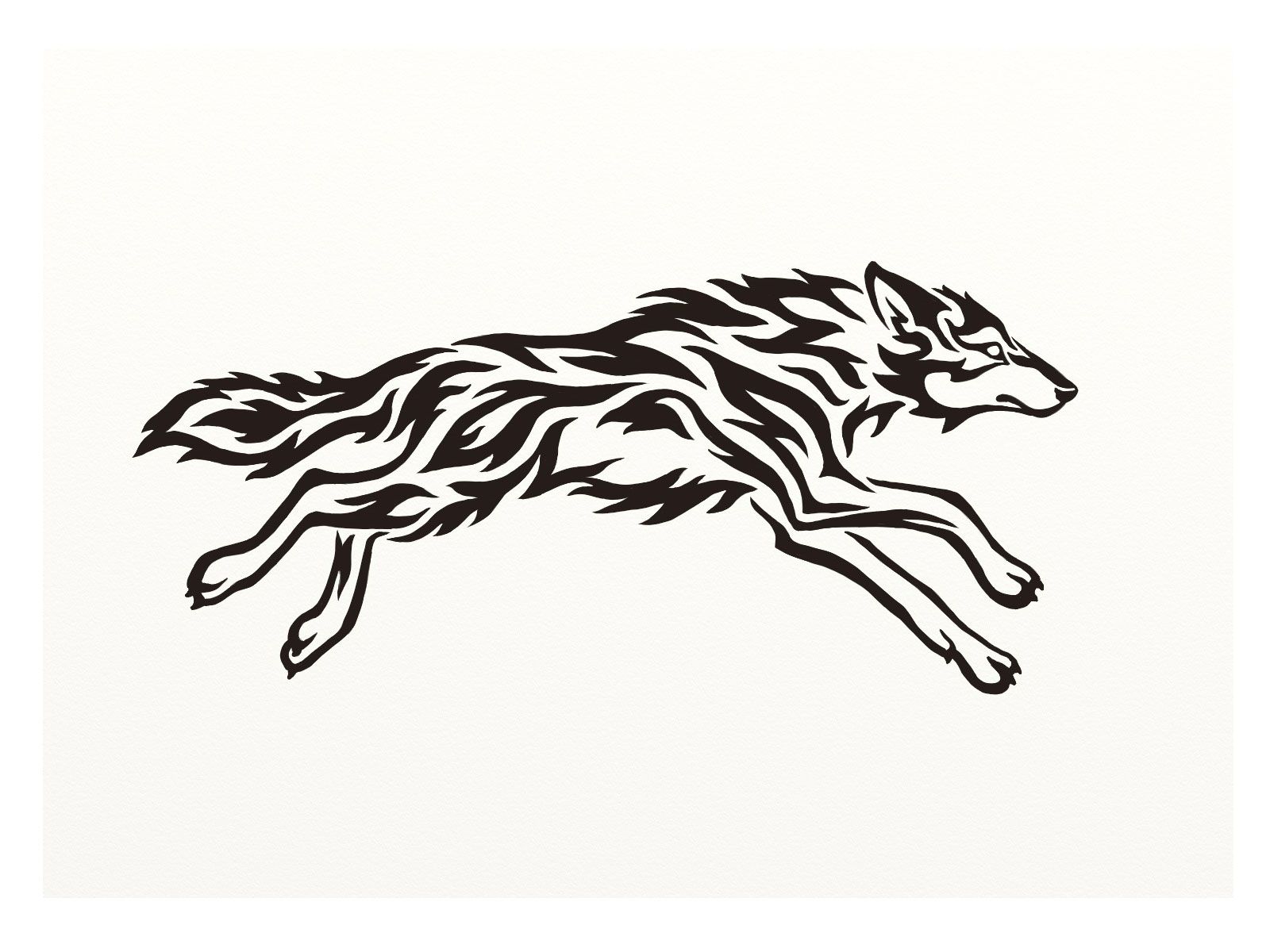 1600x1200 Tribal Wolf Wallpapers