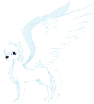 400x444 Wolf With Wings Tumblr