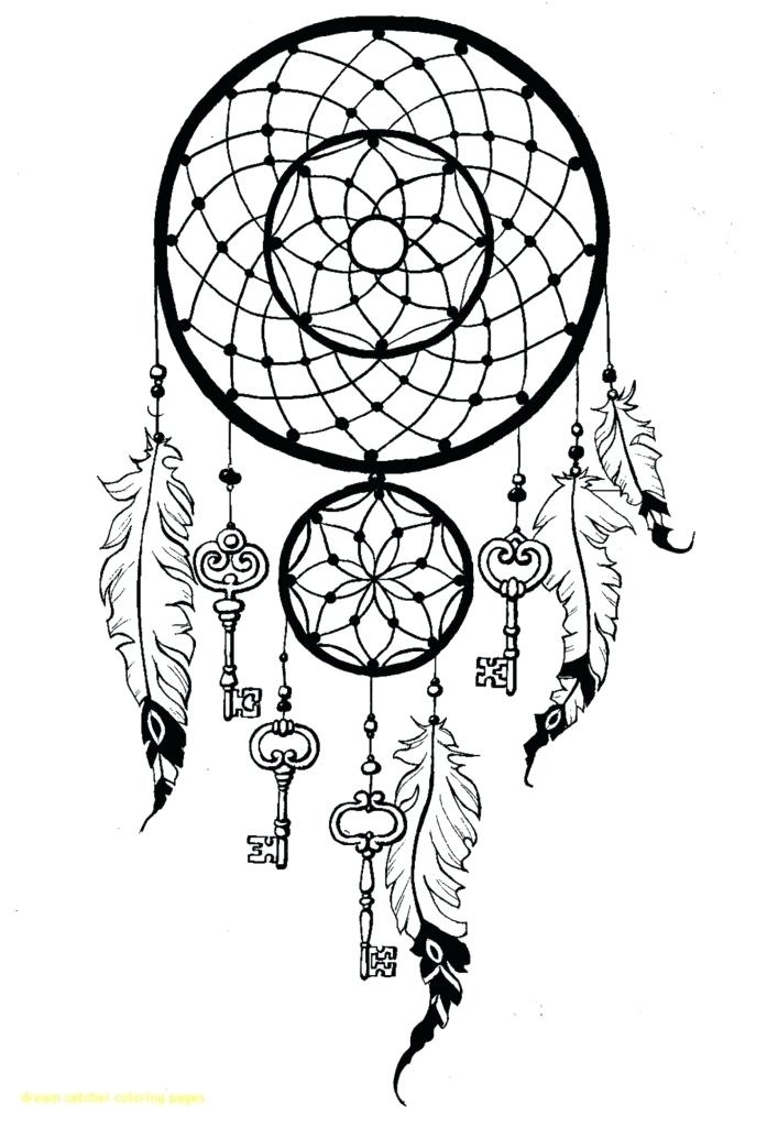 707x1024 Dreamcatcher Coloring