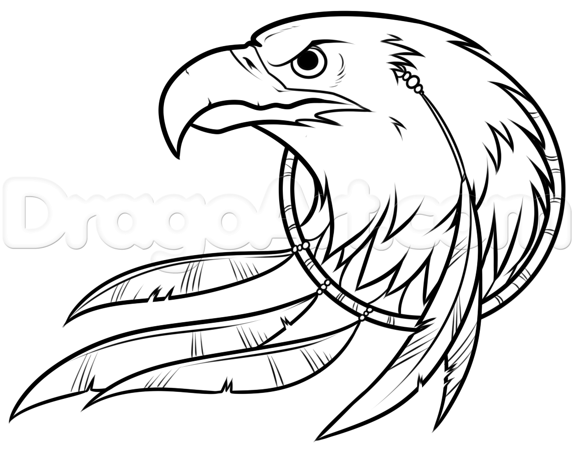 1145x896 Step Eagle Dreamcatcher Drawing Lesson
