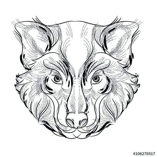 500x500 Tattoo Coloring Book Wolf Dream Catcher With Or Adult