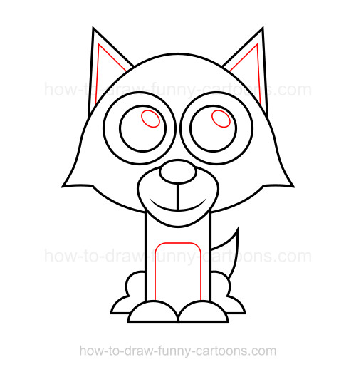 500x522 How To Draw A Wolf