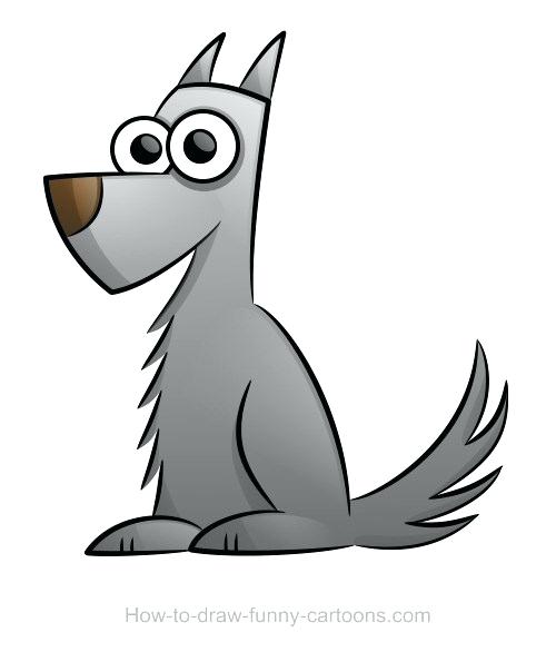 500x586 How To Draw A Simple Wolf Draw Simple Wolf Zupa