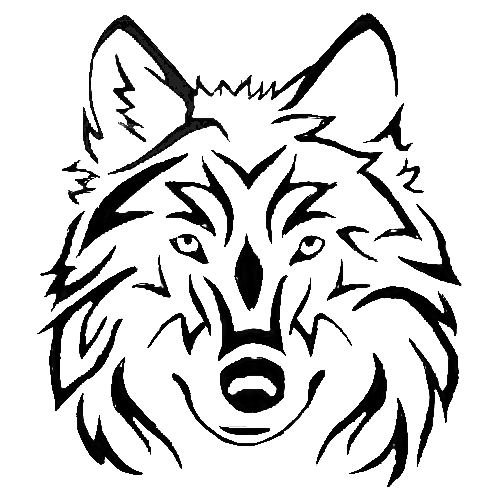 500x500 Wolf Tattoo Drawing Pictures And Cliparts, Download Free