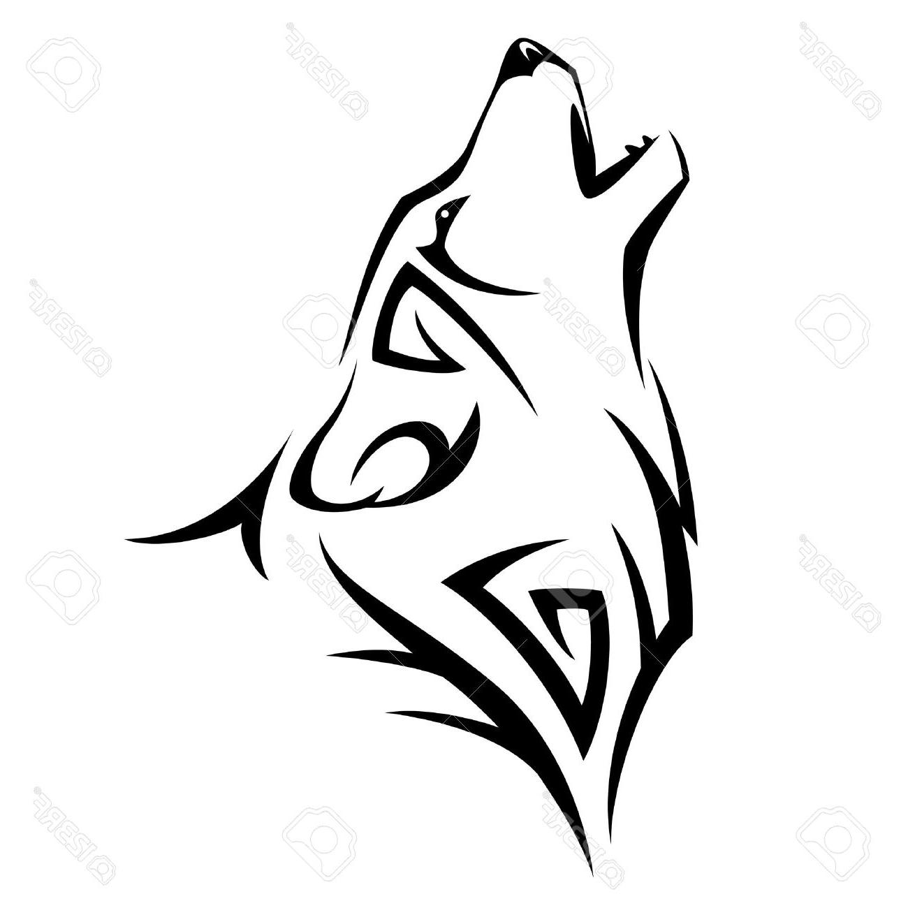 1300x1300 Hd Tribal Wolf Logo Vector Design Free Vector Art, Images