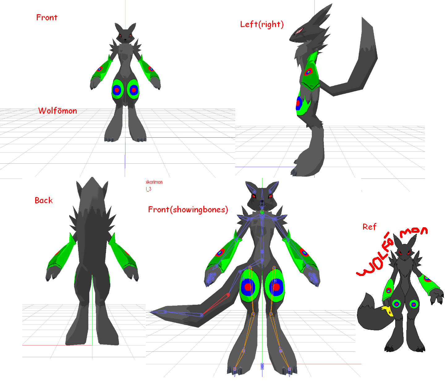 1440x1260 Mmd Newcomer Wolfomon Dl Info In Description