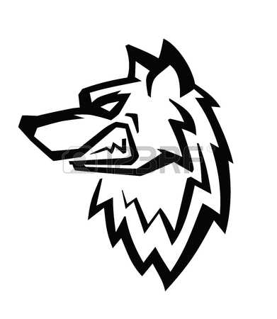 391x450 Angry Wolf Face Clipart Collection