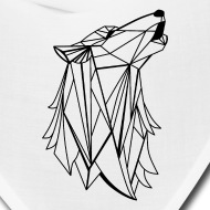 190x190 Geometric Wolf Bandana Spreadshirt