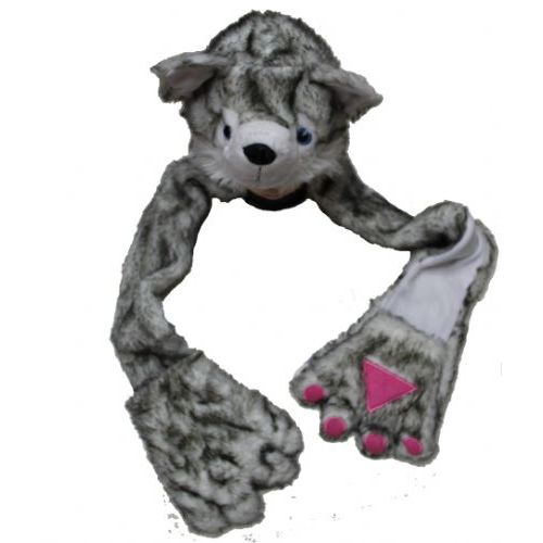 500x500 units of wolf long animal hat